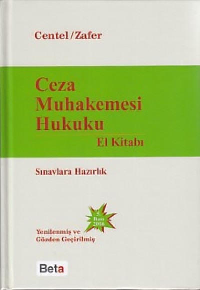 Ceza Muhakemesi Hukuku El Kitabı / Sınavlara Hazırlık (Ciltli) Ceza Muhakemesi Hukuku El Kitabı / Sınavlara Hazırlık (Ciltli)