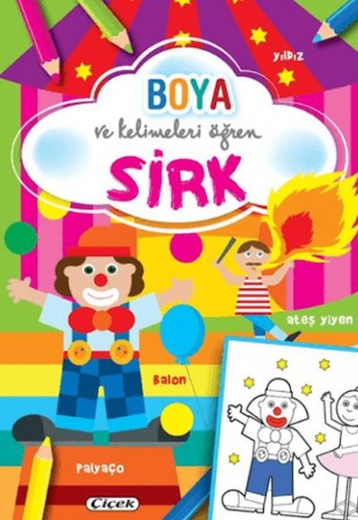 Boya ve Kelimeleri Öğren - Sirk Boya ve Kelimeleri Öğren - Sirk