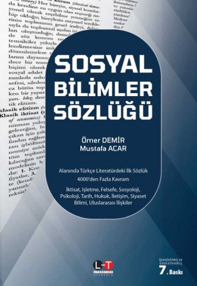 Sosyal Bilimler Sözlüğü Sosyal Bilimler Sözlüğü