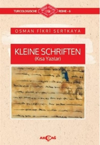 Kleine Schriften (Kısa Yazılar) Kleine Schriften (Kısa Yazılar)