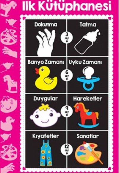 Bebeğimin İlk Kütüphanesi Pembe (8 Kitap) Bebeğimin İlk Kütüphanesi Pembe (8 Kitap)