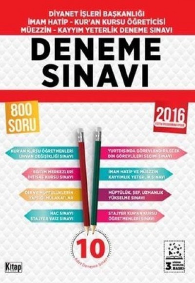 Diyanet İşleri Başkanlığı Yeterlik ve MBSTS Deneme Sınavı Diyanet İşleri Başkanlığı Yeterlik ve MBSTS Deneme Sınavı