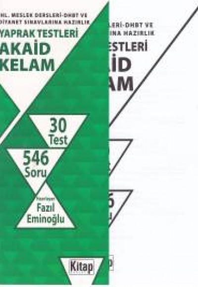 DHBT Akaid Kelam Yaprak Testleri DHBT Akaid Kelam Yaprak Testleri