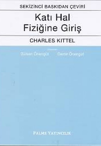 Katı Hal Fiziğine Giriş Katı Hal Fiziğine Giriş