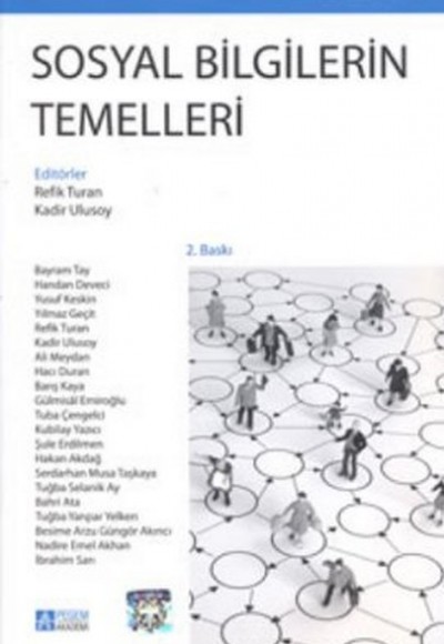 Sosyal Bilgilerin Temelleri (Editör:Refik Turan) Sosyal Bilgilerin Temelleri (Editör:Refik Turan)