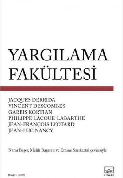 Yargılama Fakültesi Yargılama Fakültesi