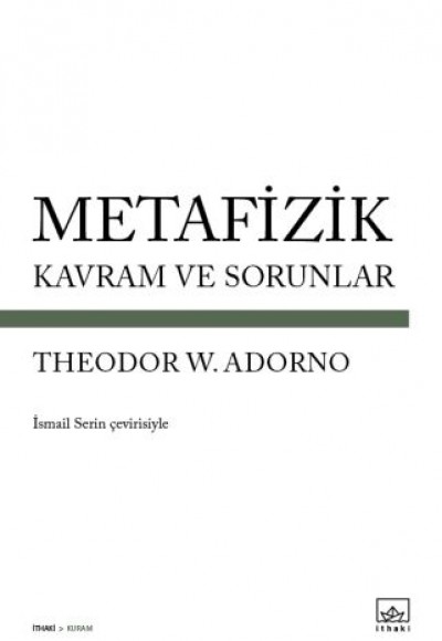Metafizik - Kavram ve Sorunlar Metafizik - Kavram ve Sorunlar