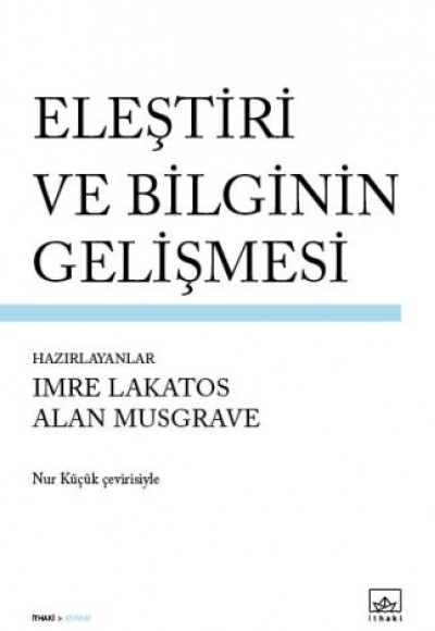 Eleştiri ve Bilginin Gelişmesi Eleştiri ve Bilginin Gelişmesi