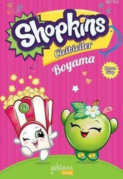 Shopkins Cicibiciler Boyama Kitabı-Pembe Shopkins Cicibiciler Boyama Kitabı-Pembe