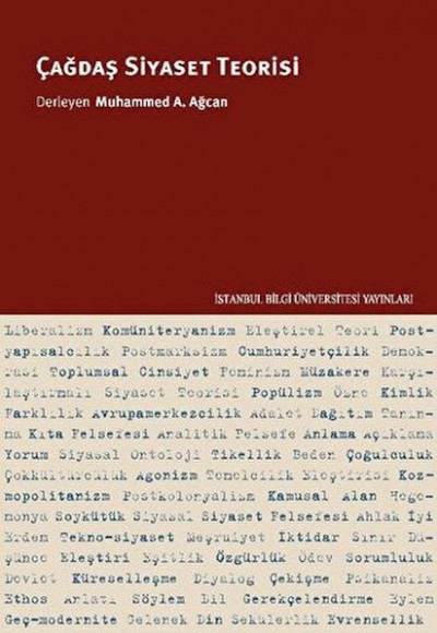 Çağdaş Siyaset Teorisi Çağdaş Siyaset Teorisi