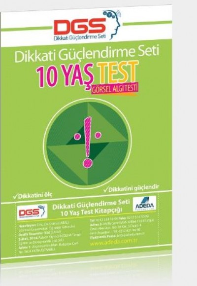 Dikkati Güçlendirme Seti 10 Yaş Test Dikkati Güçlendirme Seti 10 Yaş Test