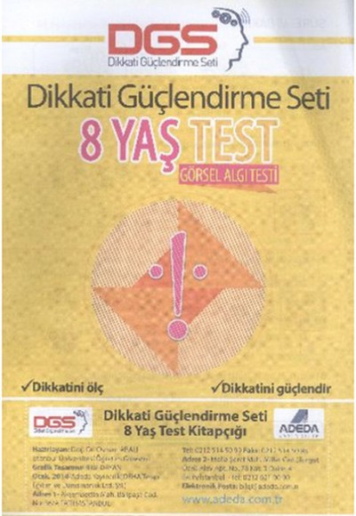 Dikkati Güçlendirme Seti 8 Yaş Test Dikkati Güçlendirme Seti 8 Yaş Test