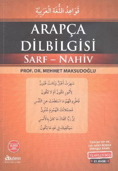 Arapça Dilbilgisi Sarf-Nahiv Arapça Dilbilgisi Sarf-Nahiv