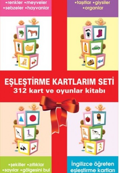Eşleştirme Kartlarım Seti 312 Kart ve Oyunlar Kitabım Eşleştirme Kartlarım Seti 312 Kart ve Oyunlar Kitabım