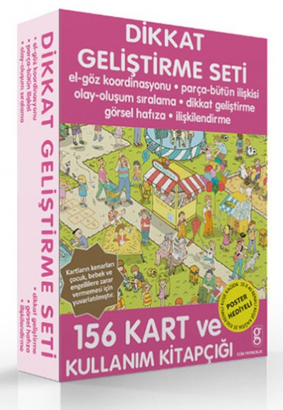 Dikkat Geliştirme Seti - 156 Kart ve Kullanım Kitapçığı Dikkat Geliştirme Seti - 156 Kart ve Kullanım Kitapçığı