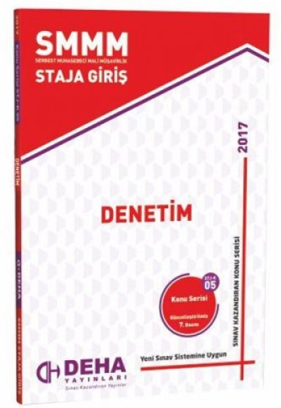 SMMM Staja Giriş Muhasebe Denetimi Konu Serisi STJ- K 05 SMMM Staja Giriş Muhasebe Denetimi Konu Serisi STJ- K 05