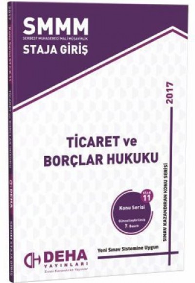 SMMM Staja Giriş Ticaret ve Borçlar Hukuku Konu Serisi STJ- K 11 SMMM Staja Giriş Ticaret ve Borçlar Hukuku Konu Serisi STJ- K 11