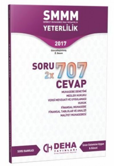 SMMM Yeterlilik 2x707 Soru Bankası Kitabı SMMM Yeterlilik 2x707 Soru Bankası Kitabı