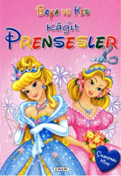 Boya Ve Kes - Kağıt Prensesler Boya Ve Kes - Kağıt Prensesler