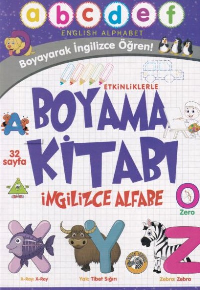 Etkinliklerle Boyama Kitabı İngilizce Alfabe Etkinliklerle Boyama Kitabı İngilizce Alfabe