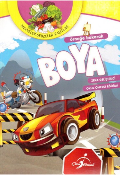 Örneğe Bakarak Boya / Meyveler-Sebzeler-Taşıtlar