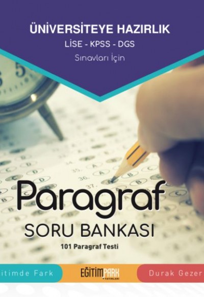 Eğitim Park Lise Paragraf Soru Bankası (33,00 TL İADESİZ) Eğitim Park Lise Paragraf Soru Bankası (33,00 TL İADESİZ)