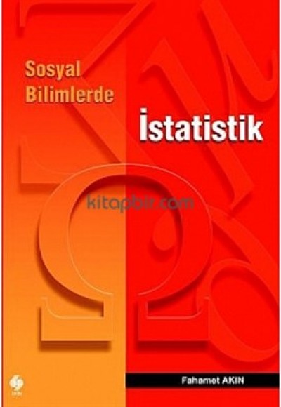 Sosyal Bilimlerde İstatistik Sosyal Bilimlerde İstatistik