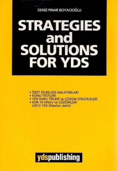 Strategies And Solutions For YDS Strategies And Solutions For YDS