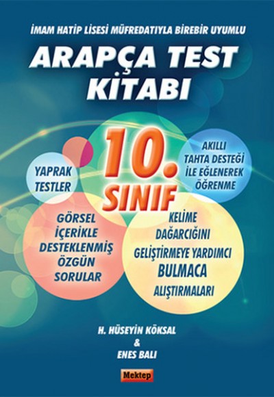 10.Sınıf Arapça Test Kitabı İmam Hatip Lisesi Müfredatıyla Birebir Uyumlu 10.Sınıf Arapça Test Kitabı İmam Hatip Lisesi Müfredatıyla Birebir Uyumlu