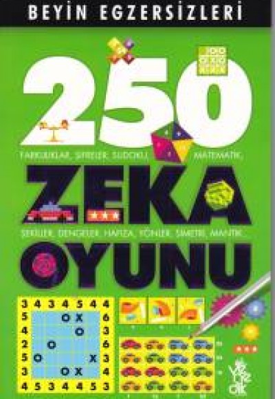 Beyin Egzersizleri 250 Zeka Oyunu (Yeşil) Beyin Egzersizleri 250 Zeka Oyunu (Yeşil)