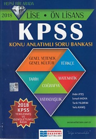 Evrensel KPSS 2020 Lise Önlisans Konu Anlatımlı Soru Bankası (Yeni) Evrensel KPSS 2020 Lise Önlisans Konu Anlatımlı Soru Bankası (Yeni)