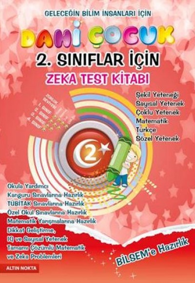 Dahi Çocuk 2. Sınıflar İçin Zeka Test Kitabı Dahi Çocuk 2. Sınıflar İçin Zeka Test Kitabı