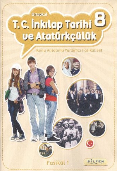 8. Sınıf Ortaokul T.C. İnkılap Tarihi ve Atatürkçülük Konu Anlatımlı Yardımcı Fasikül Set (4 Fasikül