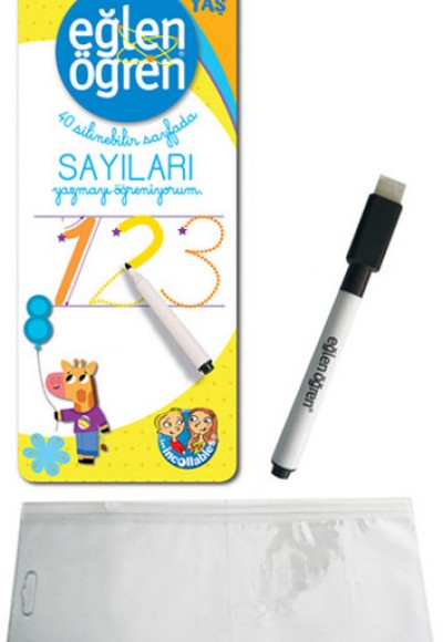 Eğlen Öğren - 40 Silinebilir Sayfada - Sayıları Yazmayı Öğreniyorum (4-5 Yaş) Eğlen Öğren - 40 Silinebilir Sayfada - Sayıları Yazmayı Öğreniyorum (4-5 Yaş)