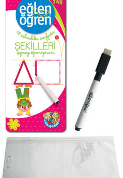 Eğlen Öğren - 40 Silinebilir Sayfada - Şekilleri Çizmeyi Öğreniyorum (3-4 Yaş) Eğlen Öğren - 40 Silinebilir Sayfada - Şekilleri Çizmeyi Öğreniyorum (3-4 Yaş)