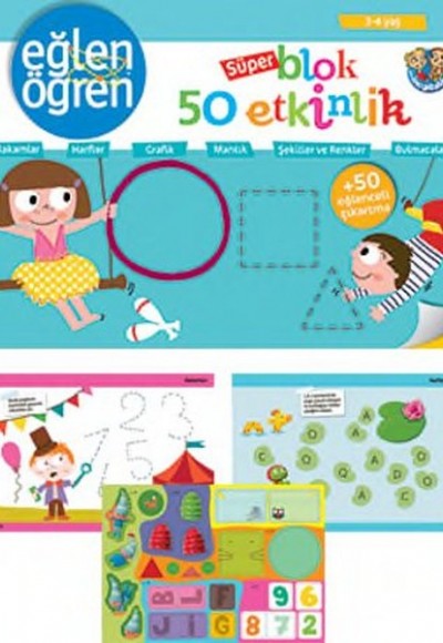 Eğlen Öğren Süper Blok 50 Etkinlik (3-4 Yaş) Eğlen Öğren Süper Blok 50 Etkinlik (3-4 Yaş)