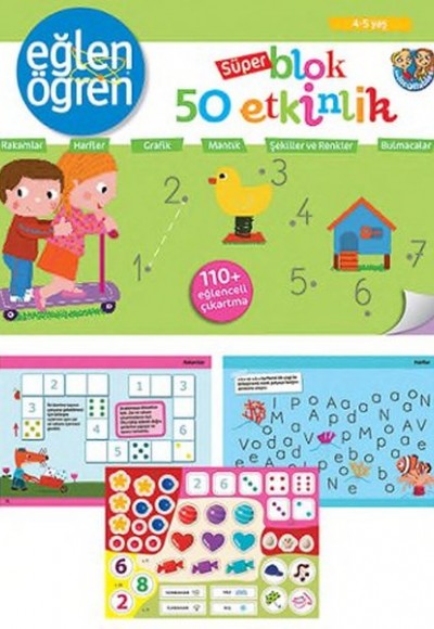 Eğlen Öğren Süper Blok 50 Etkinlik (4-5 Yaş) Eğlen Öğren Süper Blok 50 Etkinlik (4-5 Yaş)