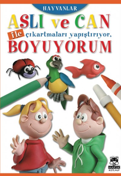 Aslı ve Can ile Çıkartmaları Yapıştırıyor, Boyuyorum - Hayvanlar Aslı ve Can ile Çıkartmaları Yapıştırıyor, Boyuyorum - Hayvanlar