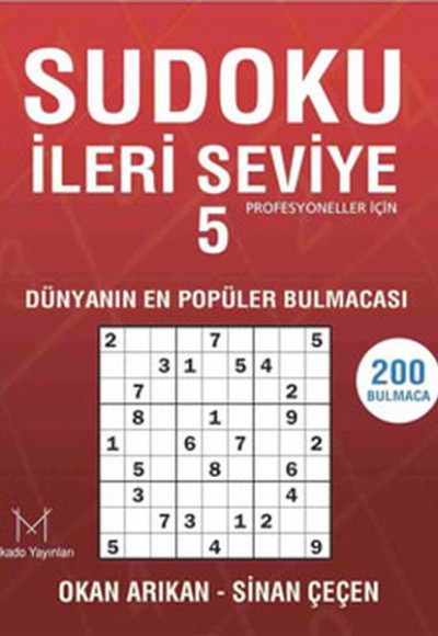 Sudoku İleri Seviye 5 Sudoku İleri Seviye 5