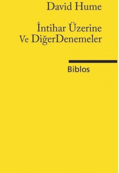 İntihar Üzerine ve Diğer Denemeler İntihar Üzerine ve Diğer Denemeler