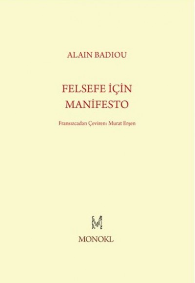 Felsefe İçin Manifesto Felsefe İçin Manifesto
