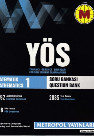 Metropol YÖS Matematik Konu Özetli Soru Bankası 1 (Yeni) Metropol YÖS Matematik Konu Özetli Soru Bankası 1 (Yeni)
