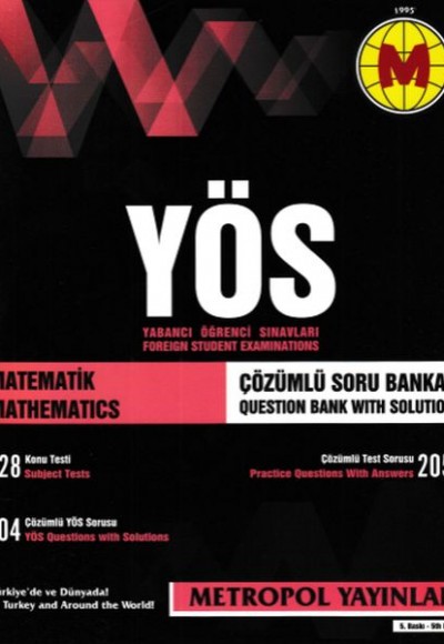 Metropol YÖS Matematik Çözümlü Soru Bankası (Yeni) Metropol YÖS Matematik Çözümlü Soru Bankası (Yeni)