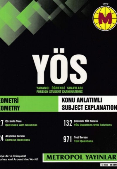 Metropol YÖS Geometri Konu Açıklamalı - Örnek Çözümlü (Yeni) Metropol YÖS Geometri Konu Açıklamalı - Örnek Çözümlü (Yeni)