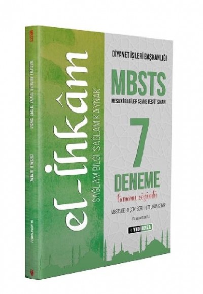Yedibeyza MBSTS EL-İHKAM 7 Deneme Çözümlü Mehmet Ümütli Yedibeyza MBSTS EL-İHKAM 7 Deneme Çözümlü Mehmet Ümütli