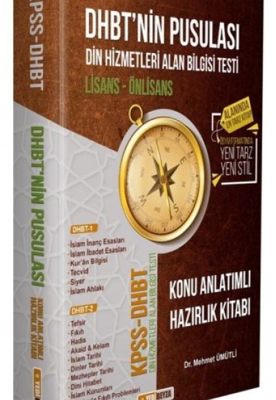 Yedibeyza DHBT nin Pusulası Lisans-Ön Lisans Konu Anlatımlı Hazırlık Kitabı Yedibeyza DHBT nin Pusulası Lisans-Ön Lisans Konu Anlatımlı Hazırlık Kitabı