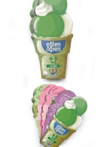 Eğlen Öğren Ice Cream - 120 Soru (4-5 Yaş) Eğlen Öğren Ice Cream - 120 Soru (4-5 Yaş)