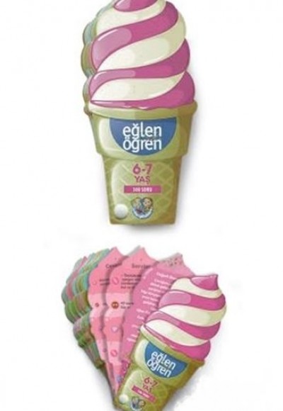 Eğlen Öğren Ice Cream - 300 Soru (6-7 Yaş) Eğlen Öğren Ice Cream - 300 Soru (6-7 Yaş)