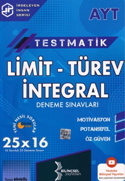 Bilinçsel 2021 AYT Testmatik Limit Türev İntegral Deneme Bilinçsel 2021 AYT Testmatik Limit Türev İntegral Deneme