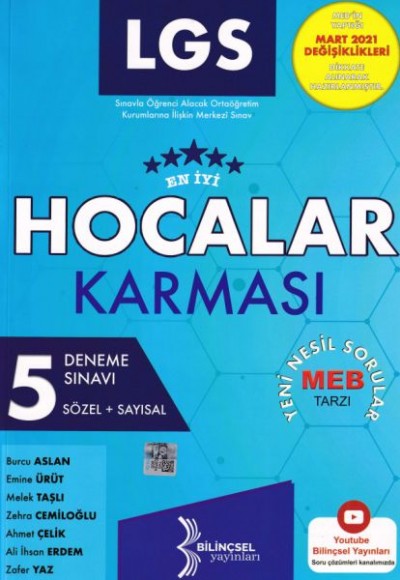 Bilinçsel LGS En İyi Hocalar Karması 5 Deneme Bilinçsel LGS En İyi Hocalar Karması 5 Deneme